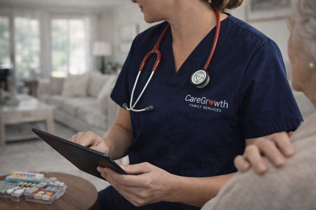 Aging at home care Vancouver   CareGrowth caregiver